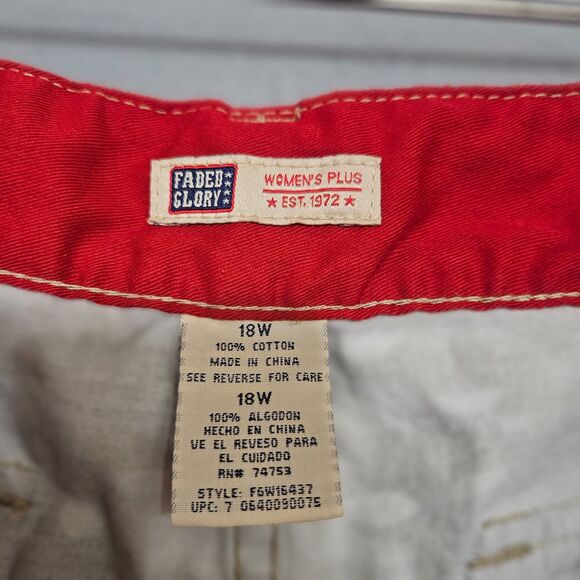 Camo Cargo Plus Size Joggers Women's 18 Full Legnth Grunge Camper 100% Cotton - Picture 2 of 8